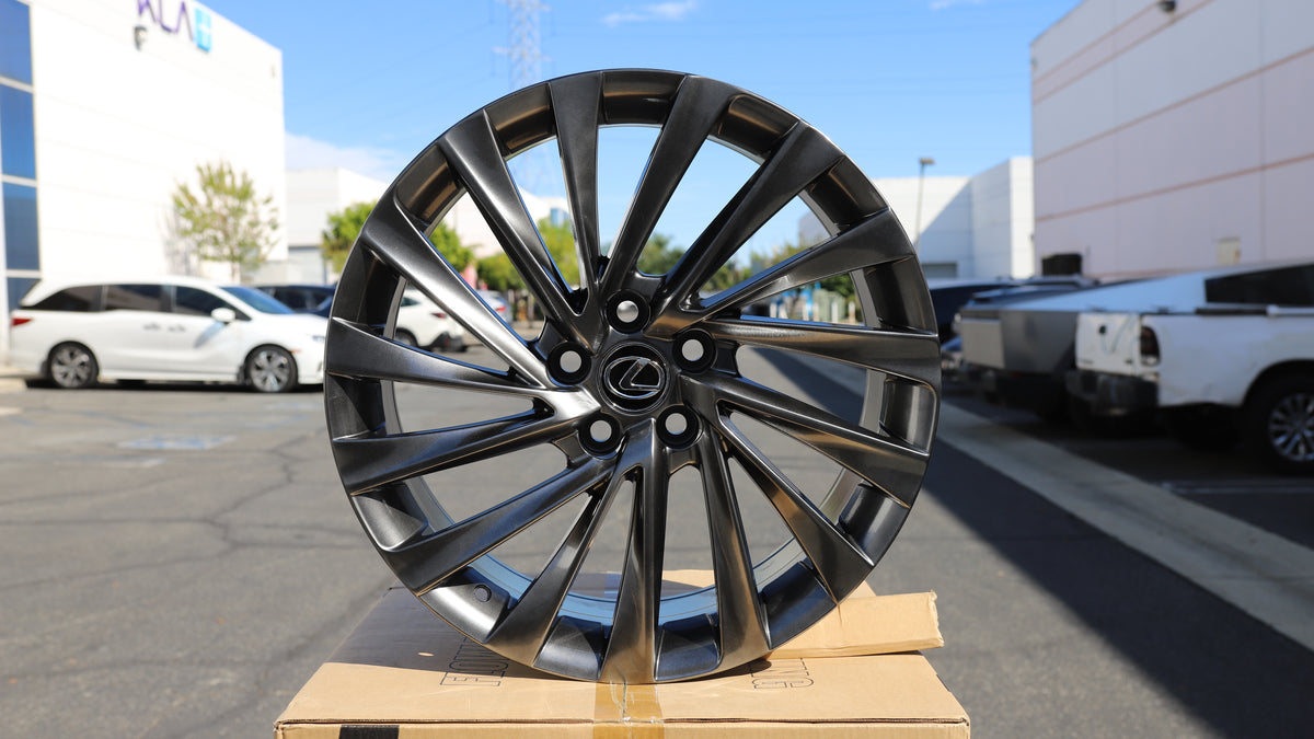 18" Black Lexus F Sport Style Wheels Set of 4 18x8 +42 5x114.3