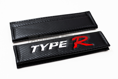 Honda Type-R Carbon Fiber Style Seat Belt Strap Covers