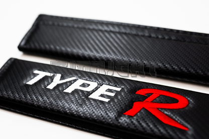 Honda Type-R Carbon Fiber Style Seat Belt Strap Covers