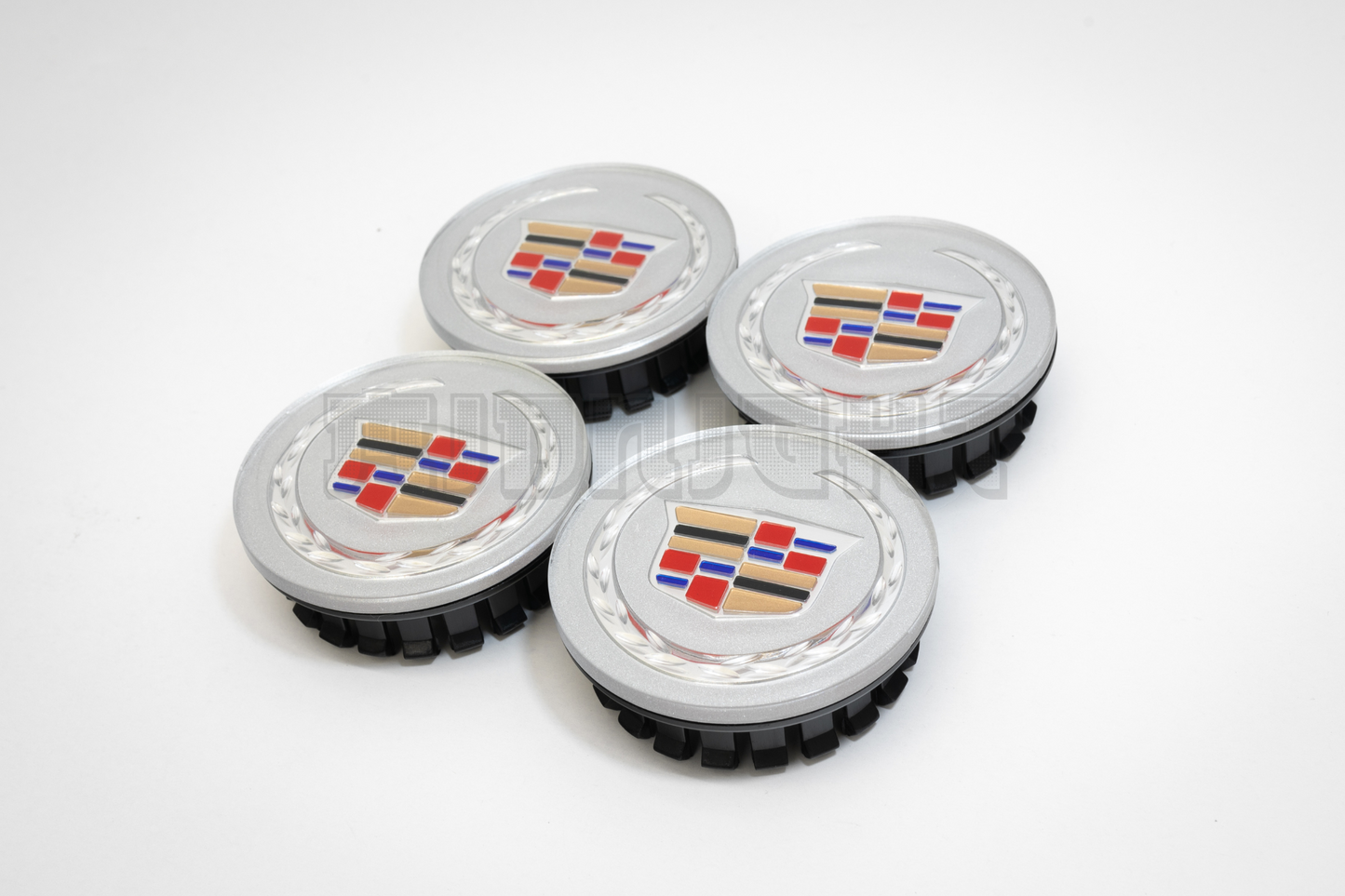 Set Of Four Cadillac Silver Center Hub Caps