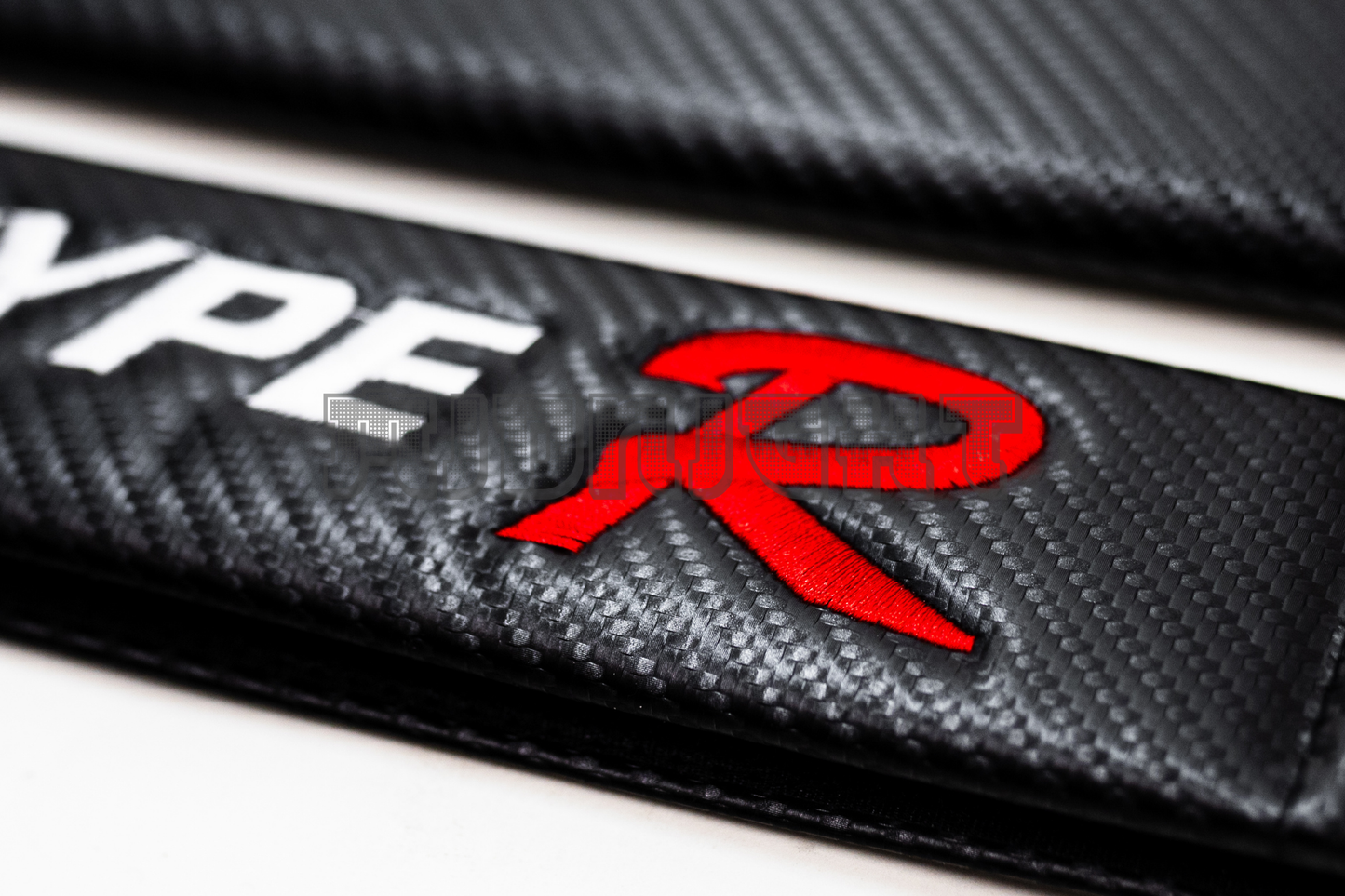 Honda Type-R Carbon Fiber Style Seat Belt Strap Covers