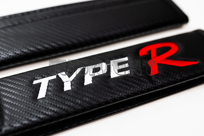 Honda Type-R Carbon Fiber Style Seat Belt Strap Covers