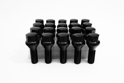 20x Black 12x1.25 Wheel Lug Bolt 28mm Shank Fit Cherokee Compass Renegade Dart