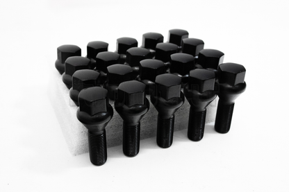20x Black 12x1.25 Wheel Lug Bolt 28mm Shank Fit Cherokee Compass Renegade Dart