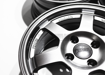 15" Gunmetal Rays TE37 Style Wheels (4x100) Square Set