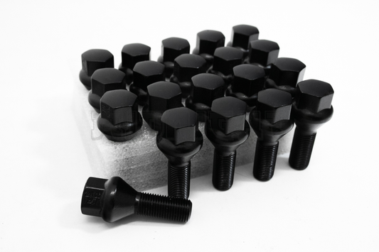 20x Black 12x1.25 Wheel Lug Bolt 28mm Shank Fit Cherokee Compass Renegade Dart
