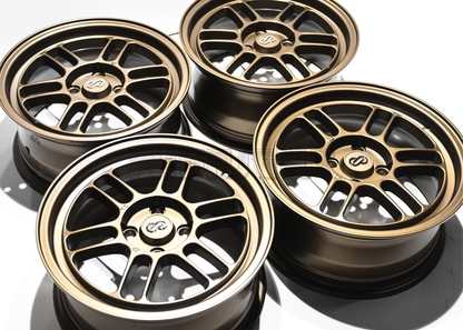 15" Bronze Enkei RPF1 Style Wheels (4x100) Square Set