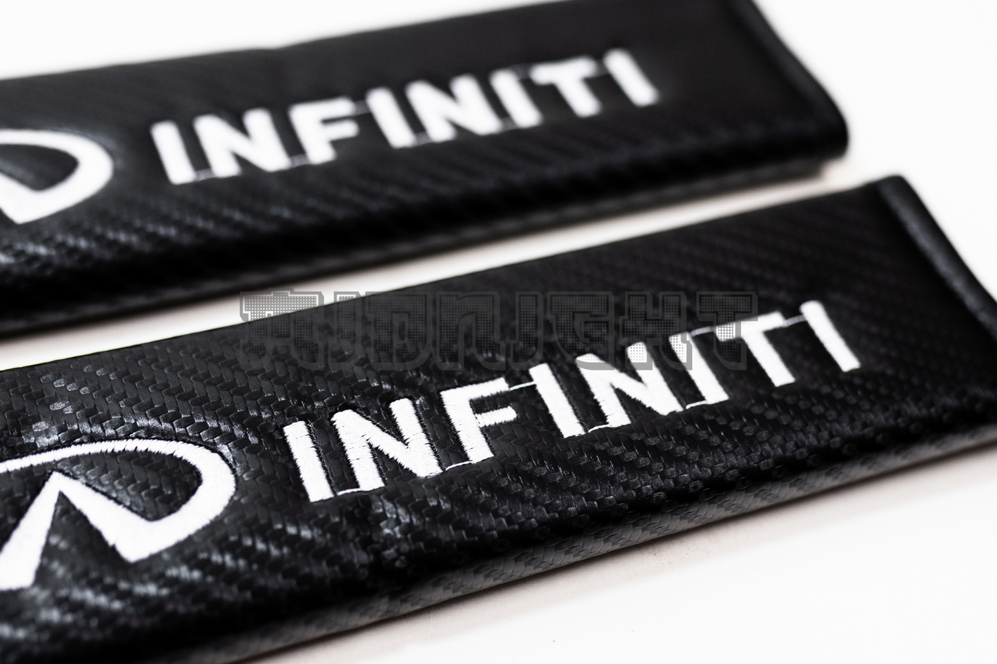 Infiniti Carbon Fiber Style Seat Belt Strap Covers