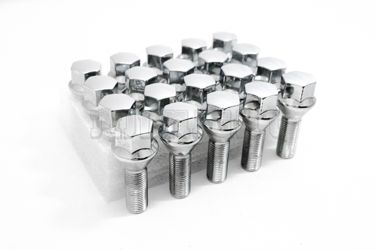 20x Chrome 12x1.25 Cone Seat Wheel Lug Bolts Fit Dart Compass Renegade Cherokee