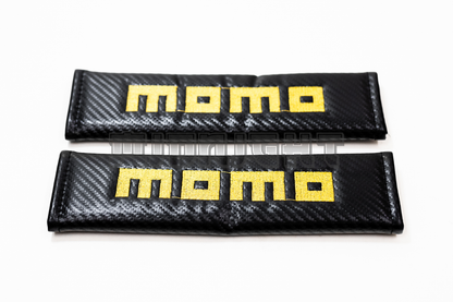 MOMO Carbon Fiber Style Seat Belt Strap Covers