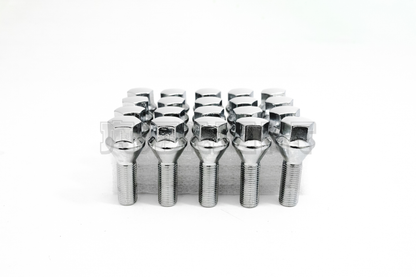 20x 12x1.25 Wheel Lug Bolts Shank 28mm For Chrysler 200 Dodge Dart Jeep Silver