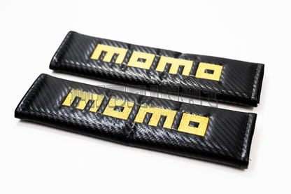 MOMO Carbon Fiber Style Seat Belt Strap Covers