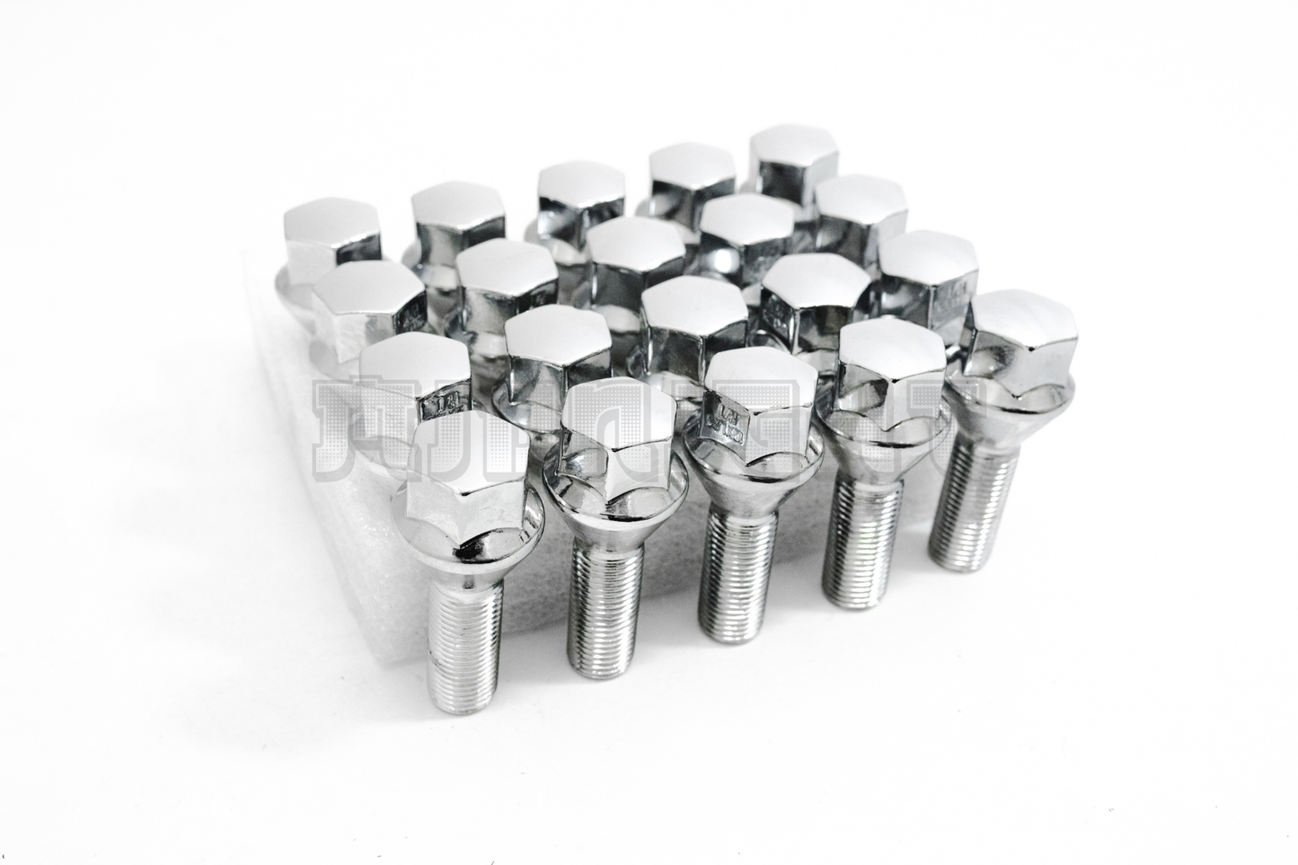 20x 12x1.25 Wheel Lug Bolts Shank 28mm For Chrysler 200 Dodge Dart Jeep Silver