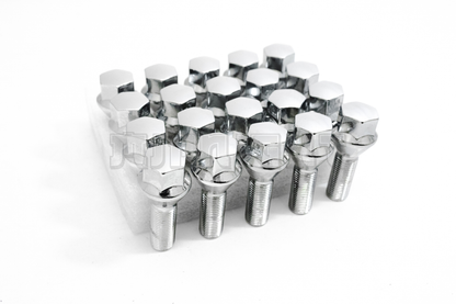 20x 12x1.25 Wheel Lug Bolts Shank 28mm For Chrysler 200 Dodge Dart Jeep Silver
