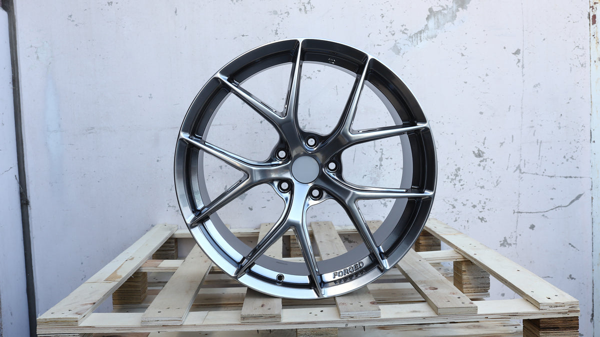 20" Hyper Black FI-R EVO BBS Style Wheels Set of 4 20x9 +35 5x114.3