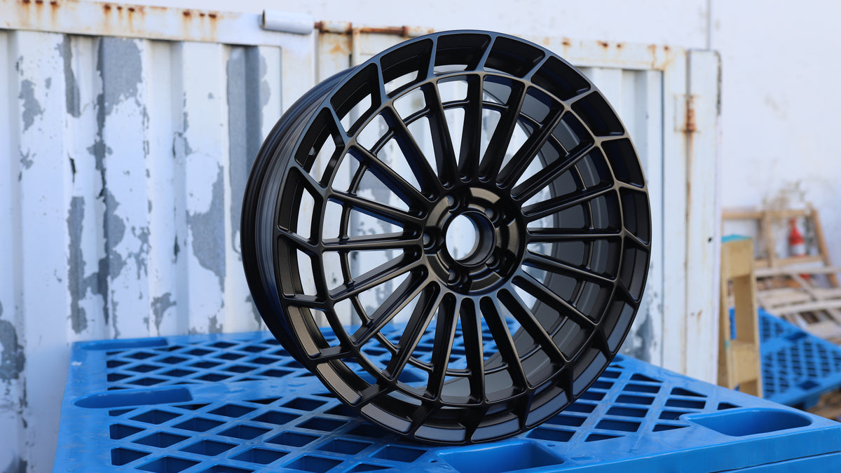 20" Matte Black Maybach V2 AMG Style Wheels Staggered Set 20x8.5 +38 / 20x9.5 +43 5x112
