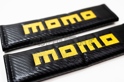 MOMO Carbon Fiber Style Seat Belt Strap Covers