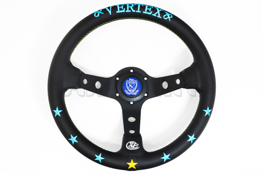 Vertex 7 Star Blue & Mint Style Steering Wheel