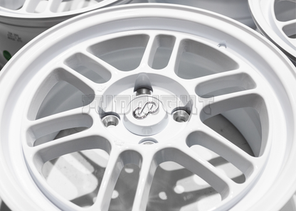 15" White Enkei RPF1 Style Wheels (4x100) Square Set