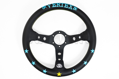 Vertex 7 Star Blue & Mint Style Steering Wheel