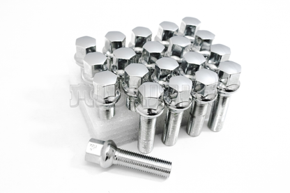 20x Chrome 14x1.5 Ball Seat Wheel Lug Bolts 45mm Shank Fit Mercedes Stock Wheels