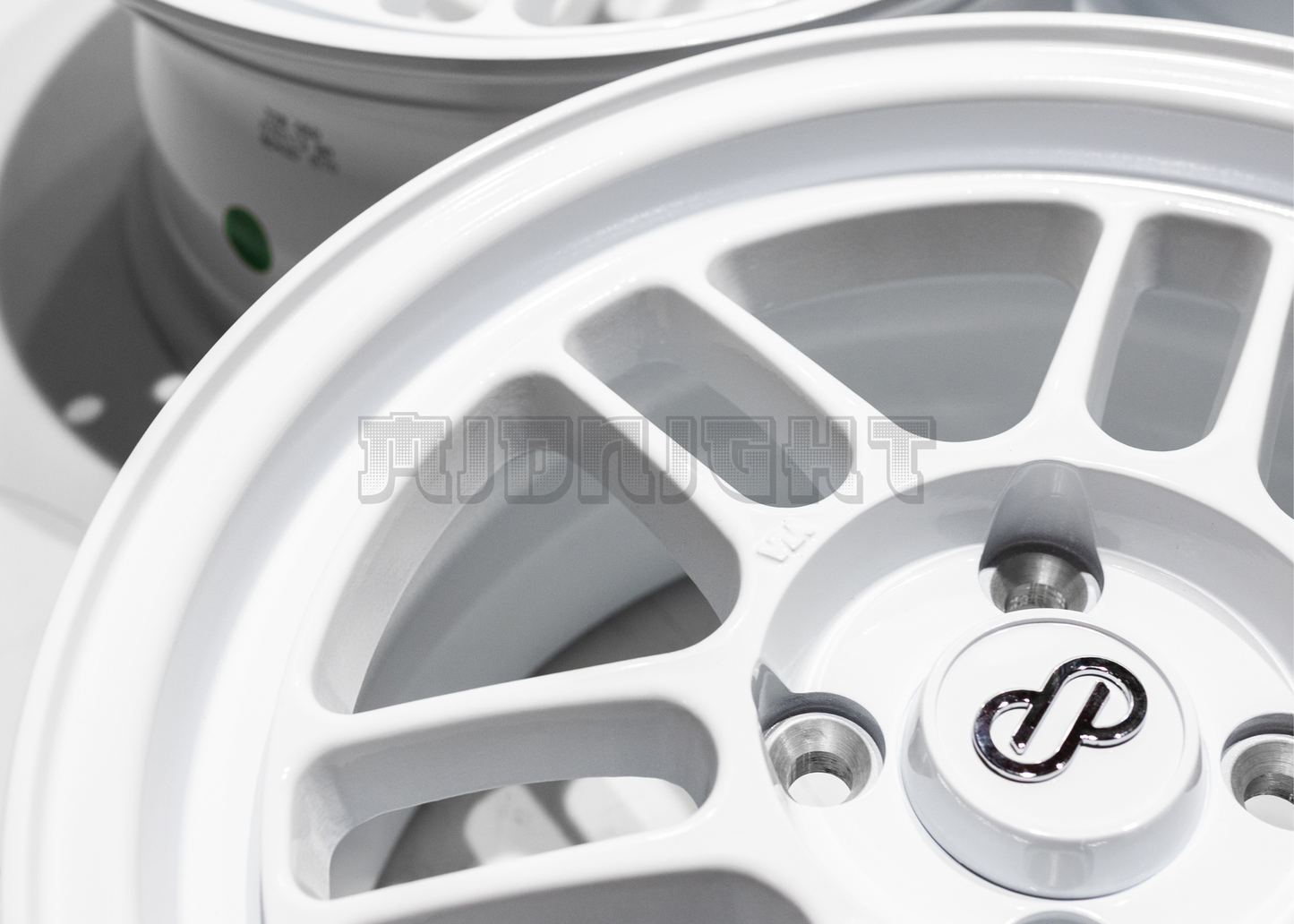 15" White Enkei RPF1 Style Wheels (4x100) Square Set