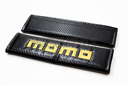 MOMO Carbon Fiber Style Seat Belt Strap Covers