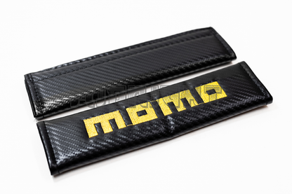 MOMO Carbon Fiber Style Seat Belt Strap Covers