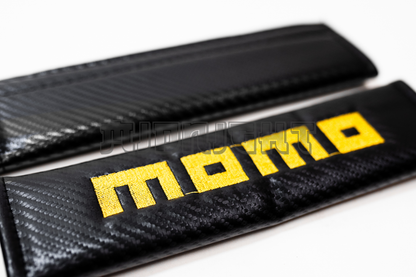 MOMO Carbon Fiber Style Seat Belt Strap Covers