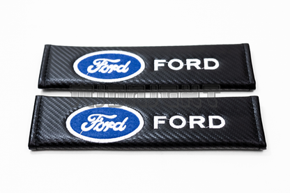 Ford Carbon Fiber Style Seat Belt Strap Covers