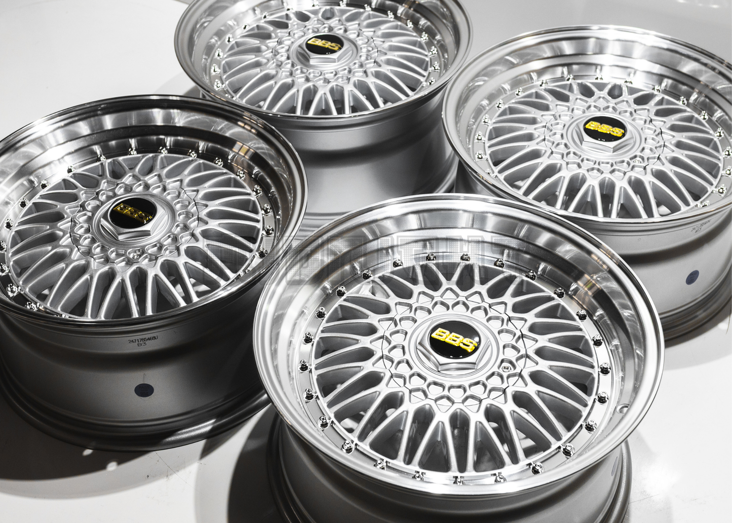 17" Silver BBS Super RS Style Wheels (5x112) (5x120) Square Set
