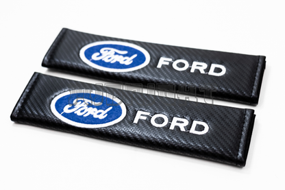 Ford Carbon Fiber Style Seat Belt Strap Covers