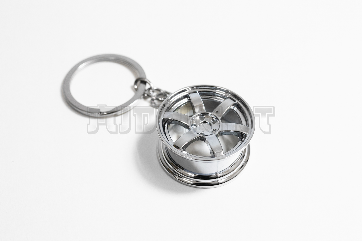 Chrome TE37 SL Style Wheel Keychain