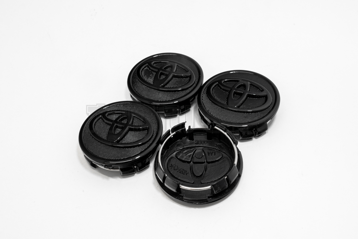 Set Of Four Toyota Black Wheel Center Hub Caps