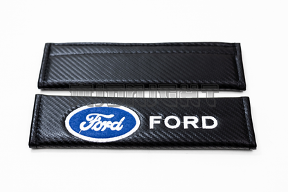 Ford Carbon Fiber Style Seat Belt Strap Covers