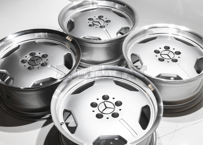 17" Silver Machined AMG Aero Style Wheels (5x112) Square Set