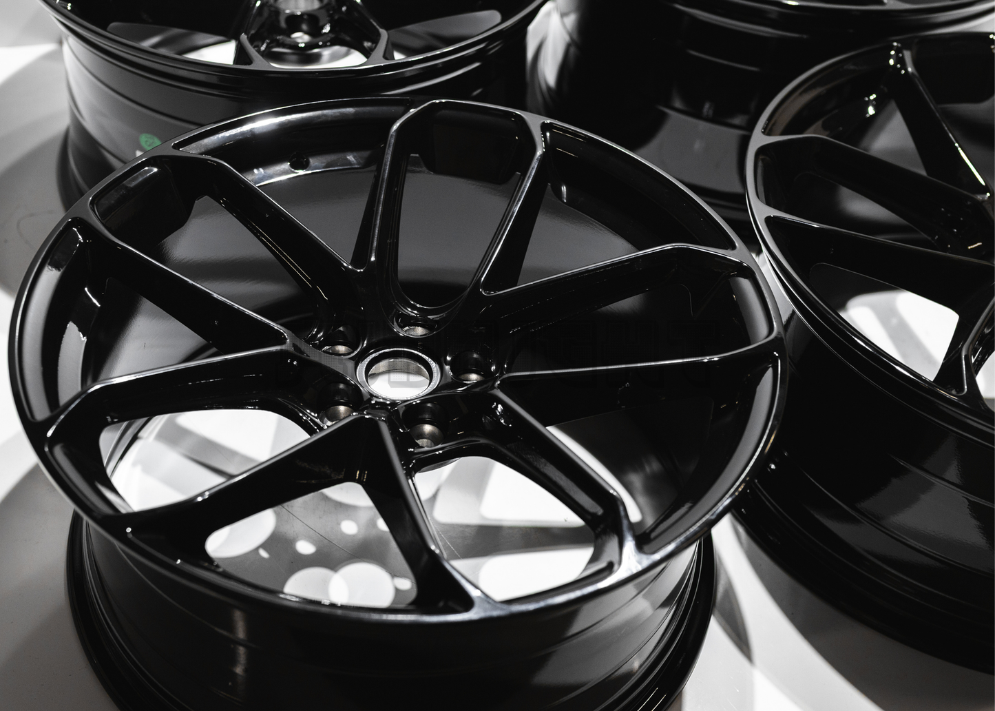 20" Gloss Black Wheels For Porsche (5x112) Staggered Set 20x9.0/10.0