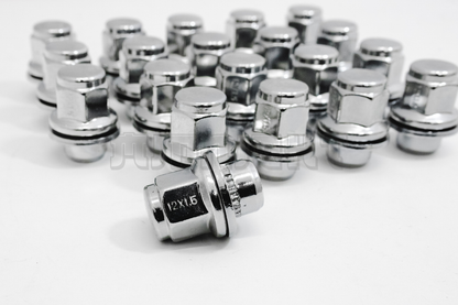 20X Chrome 12x1.5 Wheel Lug Nuts Mag Seat Washer for Lexus Scion Toyota Camry