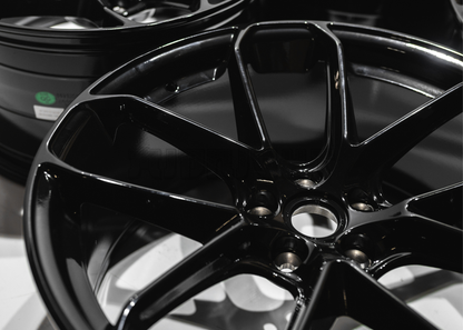 20" Gloss Black Wheels For Porsche (5x112) Staggered Set 20x9.0/10.0