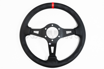 MOMO MOD 08 Style 350mm Leather Steering Wheel