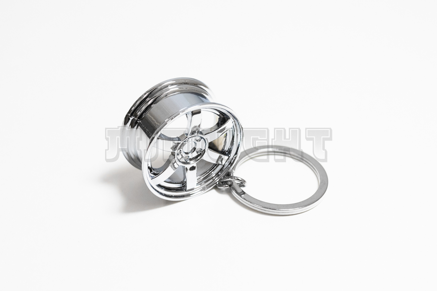 Chrome TE37 SL Style Wheel Keychain