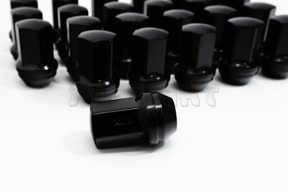24x Black Chevy Factory Lug Nuts M14x1.5 Silverado Tahoe Suburban Colorado