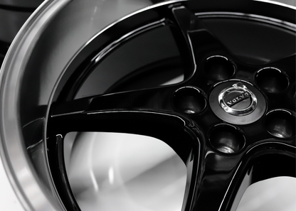 Gloss Black Machined Lip Wheels For Volvo Squared Set