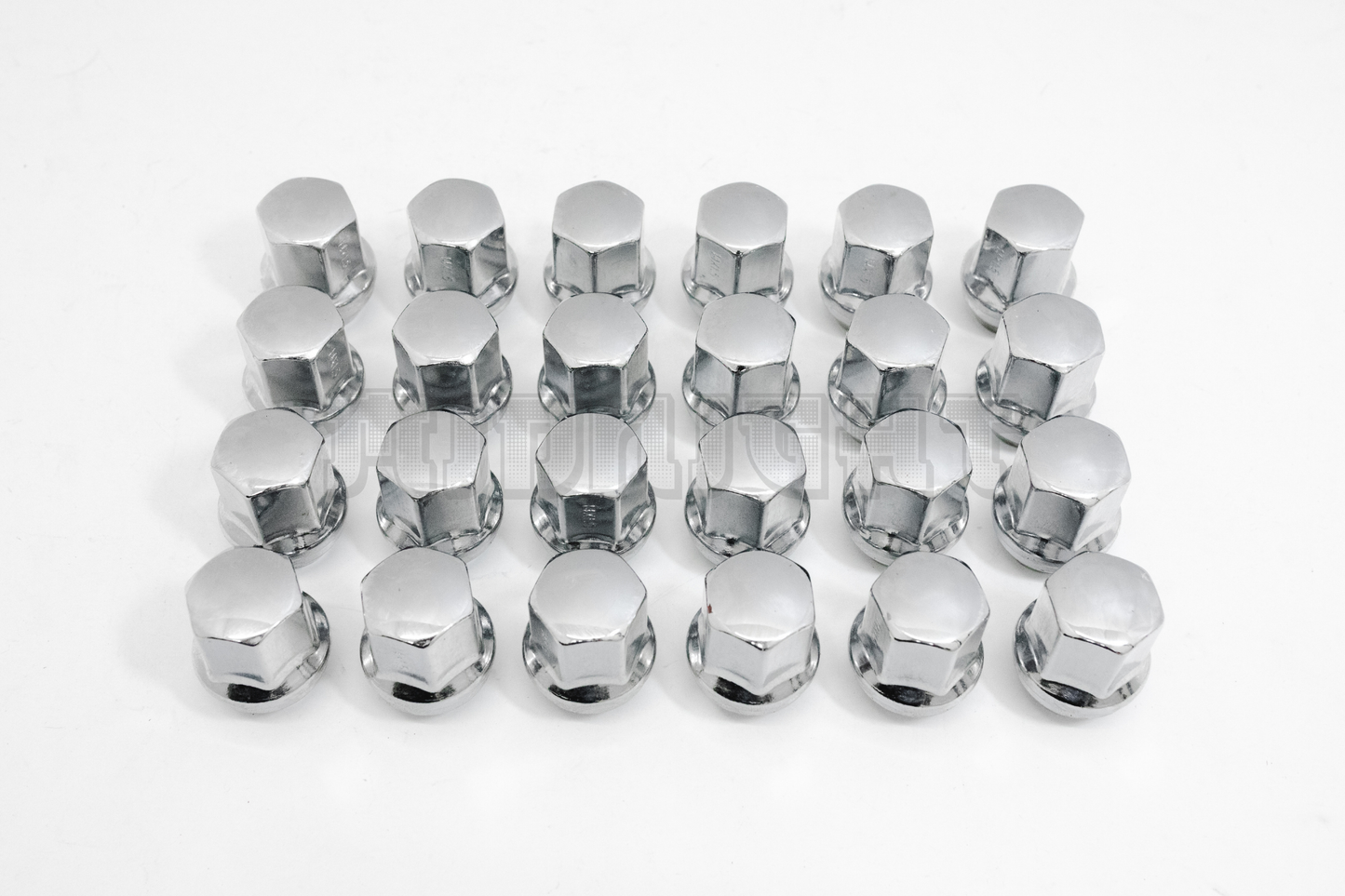 24x Chrome Chevy Factory Lug Nuts M14x1.5 Silverado Tahoe Suburban Colorado