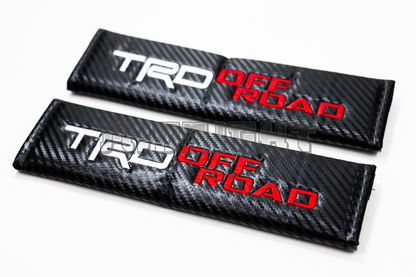 Toyota TRD Off Road Carbon Fiber Style Seat Belt Strap Covers