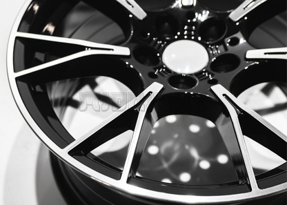 18" Gloss Black Machined Wheels For BMW (5x120) Square Set