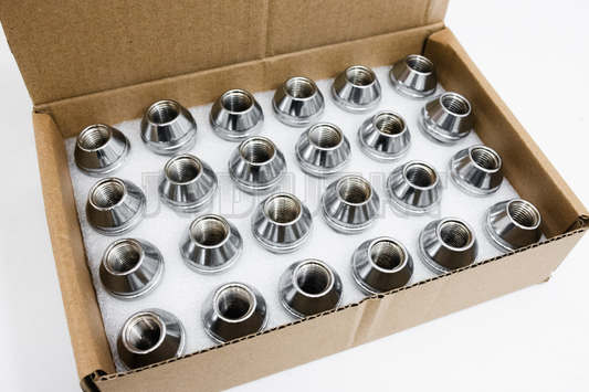 24x Chrome Chevy Factory Lug Nuts M14x1.5 Silverado Tahoe Suburban Colorado