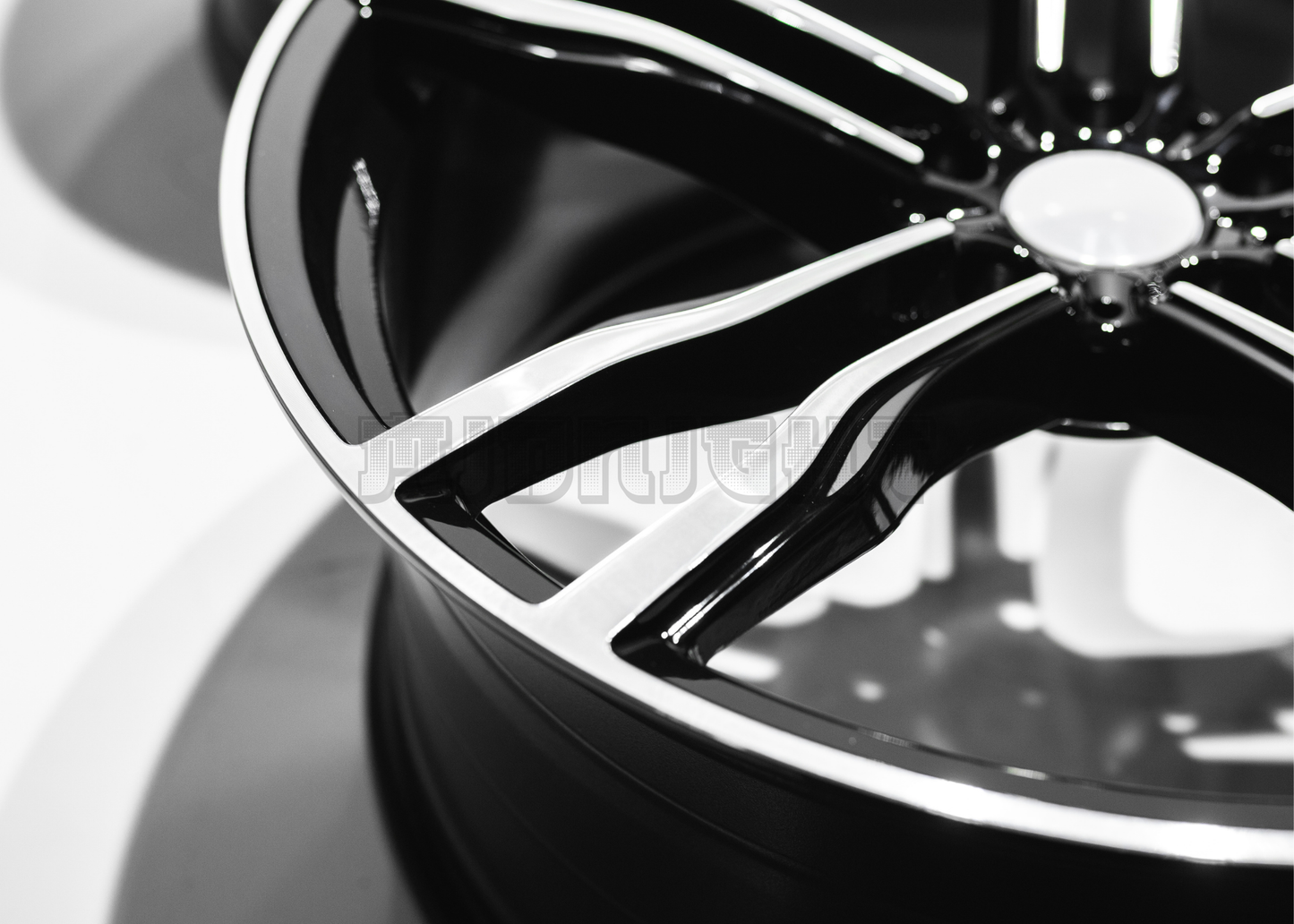 22" Gloss Black Machined Wheels For BMW (5x120) Staggered Set 22x10/11.0