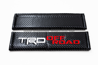 Toyota TRD Off Road Carbon Fiber Style Seat Belt Strap Covers