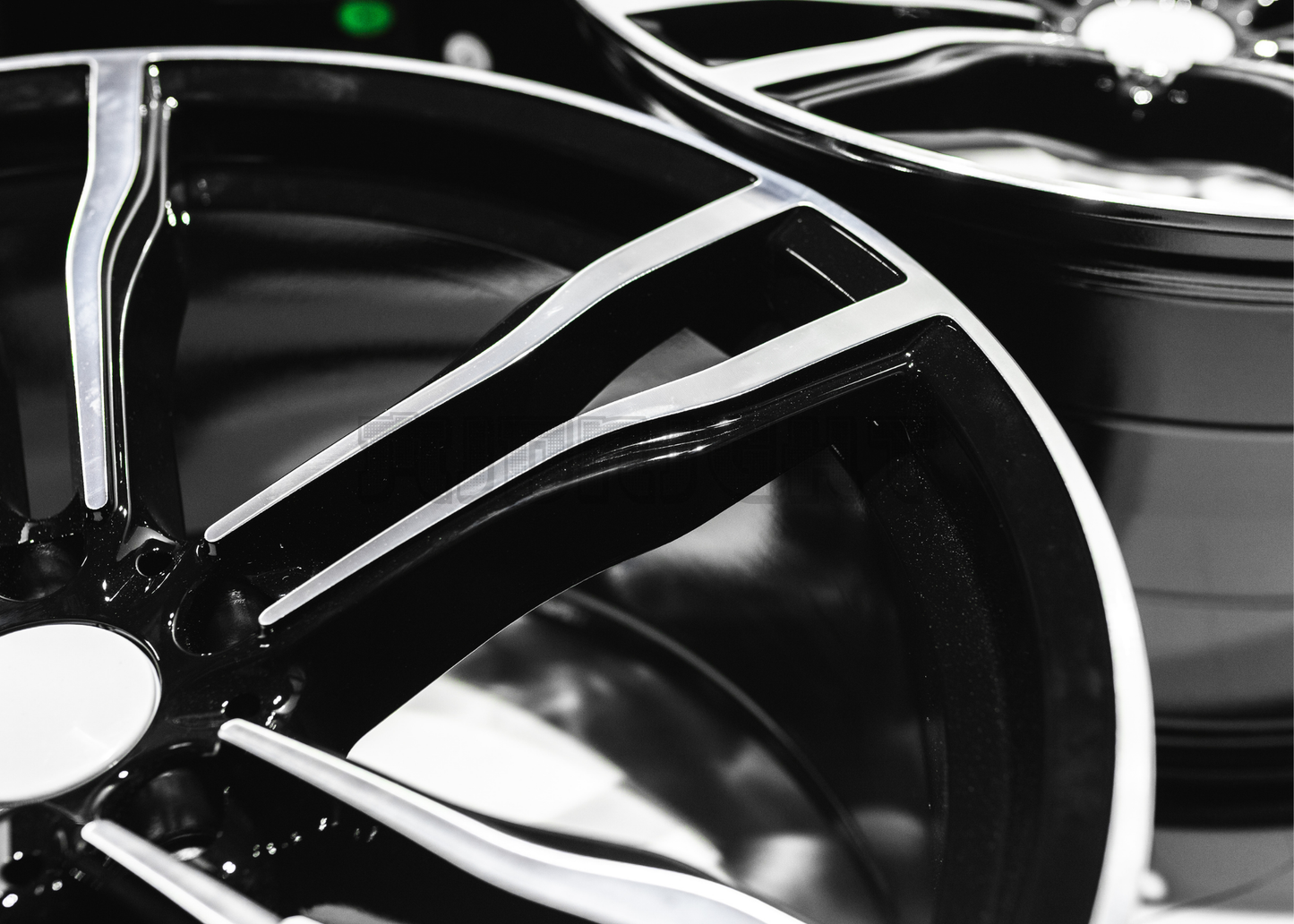 22" Gloss Black Machined Wheels For BMW (5x120) Staggered Set 22x10/11.0